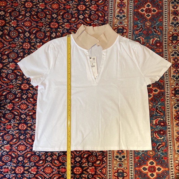 NWT Zara Ribbed Polo Shirt - Picture 9 of 10